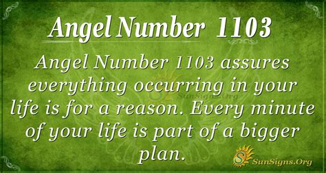 1103 angel number love|1103 Angel Number Meaning